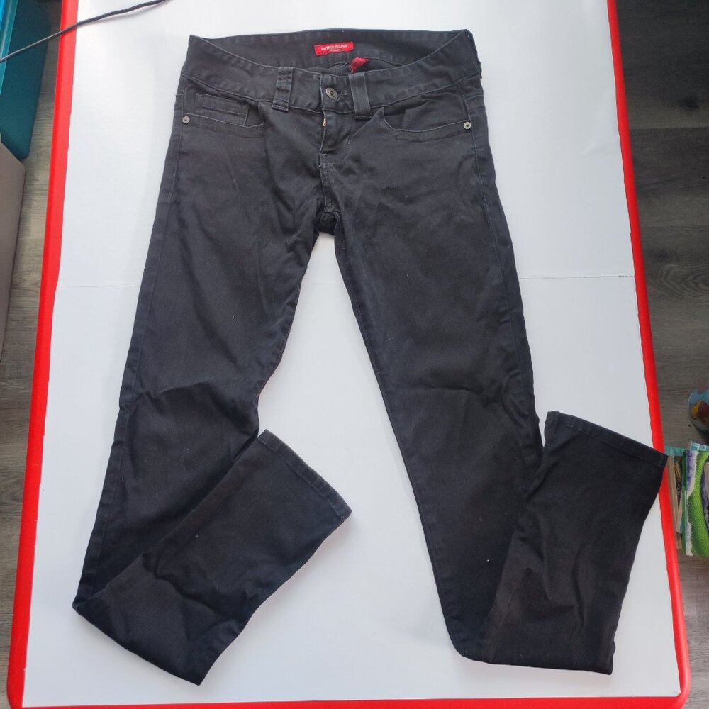 Guess Jeans Daredevil skinny leg stretch black women's size 26